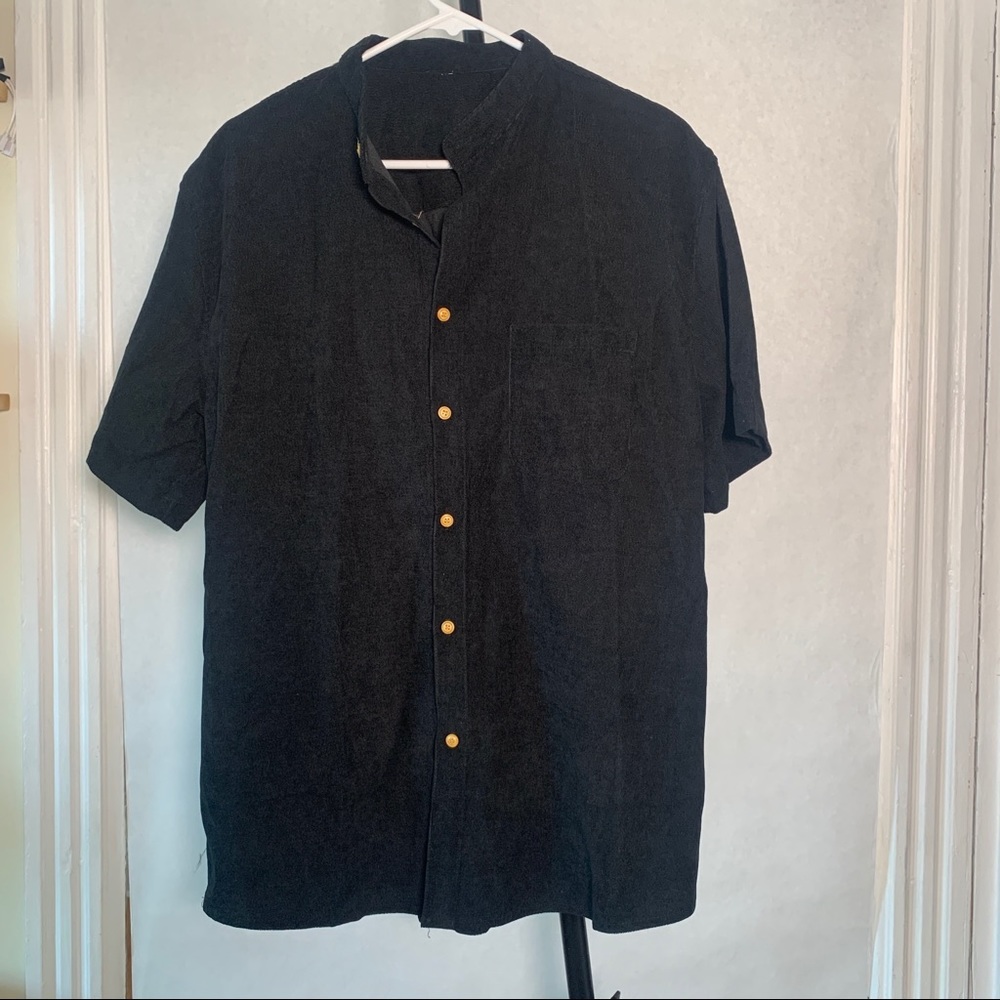 Corduroy SS Button-down Shirt - L